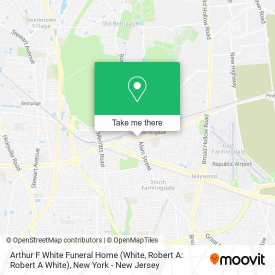 Arthur F White Funeral Home (White, Robert A: Robert A White) map