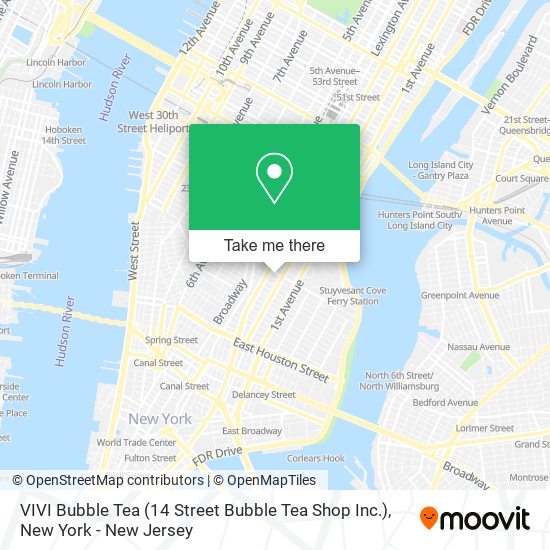VIVI Bubble Tea (14 Street Bubble Tea Shop Inc.) map