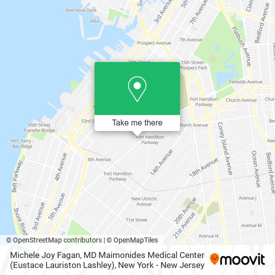 Michele Joy Fagan, MD Maimonides Medical Center (Eustace Lauriston Lashley) map