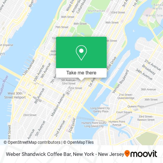 Mapa de Weber Shandwick Coffee Bar