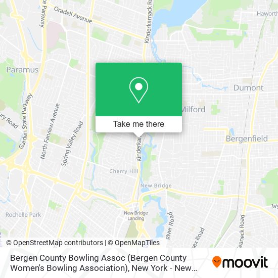 Bergen County Bowling Assoc (Bergen County Women's Bowling Association) map