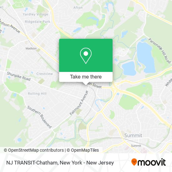 Mapa de NJ TRANSIT-Chatham