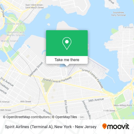 Mapa de Spirit Airlines (Terminal A)