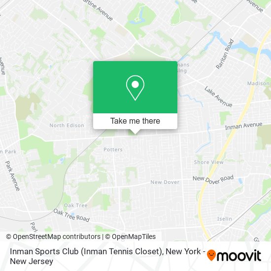 Mapa de Inman Sports Club (Inman Tennis Closet)