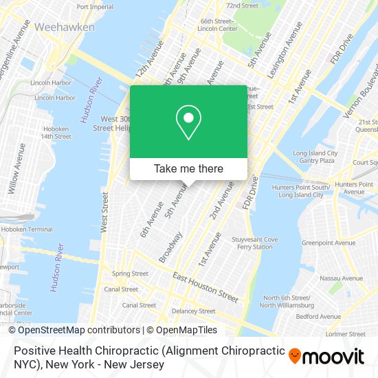 Positive Health Chiropractic (Alignment Chiropractic NYC) map