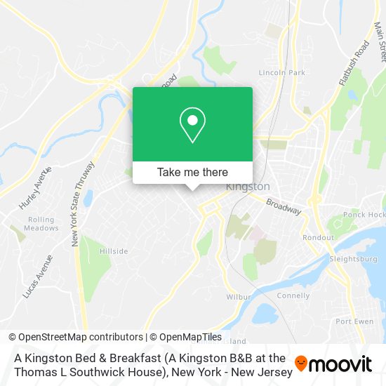 Mapa de A Kingston Bed & Breakfast (A Kingston B&B at the Thomas L Southwick House)