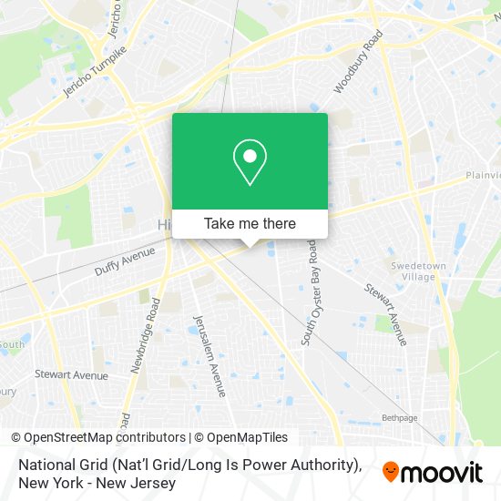 Mapa de National Grid (Nat’l Grid / Long Is Power Authority)