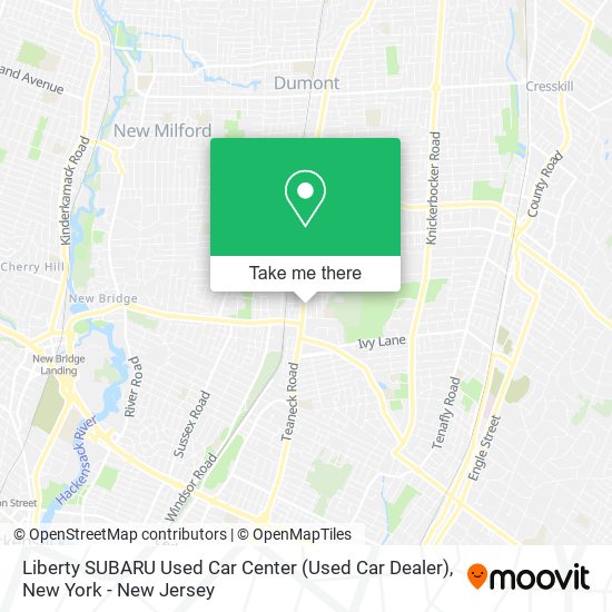 Liberty SUBARU Used Car Center (Used Car Dealer) map