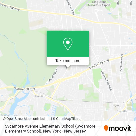 Sycamore Avenue Elementary School map