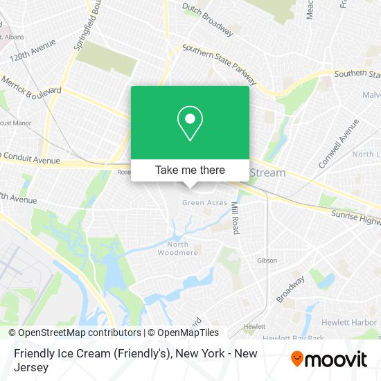 Friendly Ice Cream (Friendly's) map