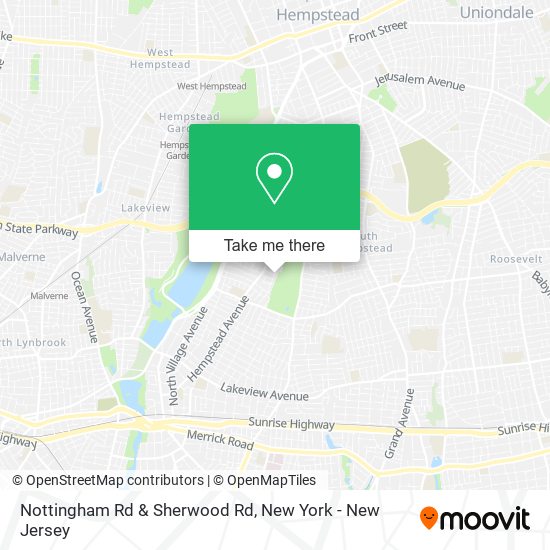 Nottingham Rd & Sherwood Rd map