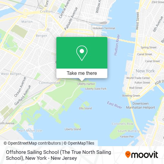 Offshore Sailing School (The True North Sailing School) map