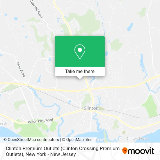 Clinton Premium Outlets map