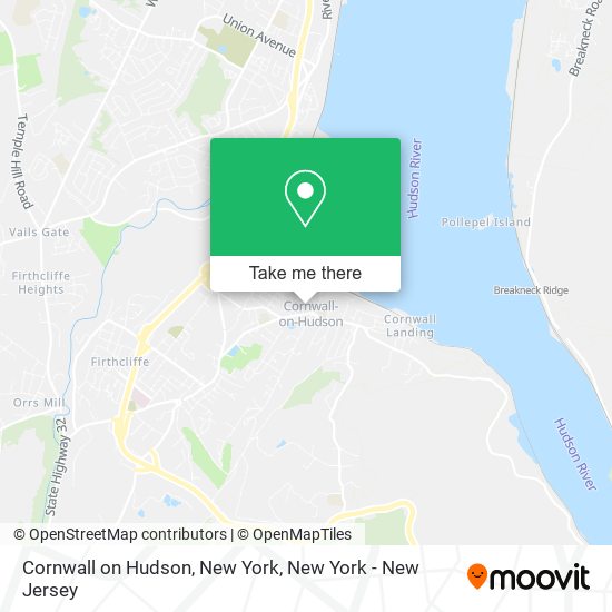 Cornwall on Hudson, New York map