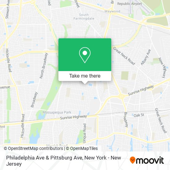 Philadelphia Ave & Pittsburg Ave map