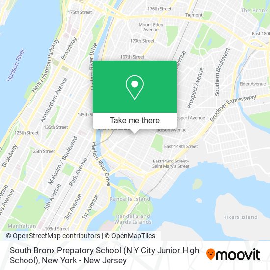 South Bronx Prepatory School (N Y City Junior High School) map