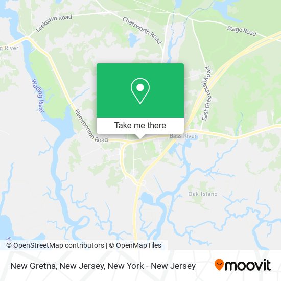 Mapa de New Gretna, New Jersey