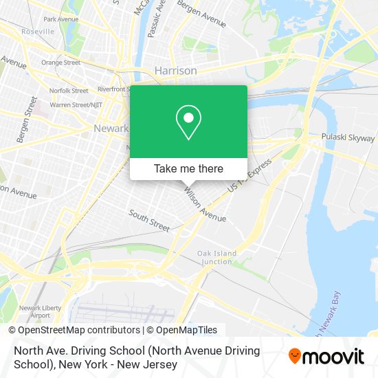 Mapa de North Ave. Driving School