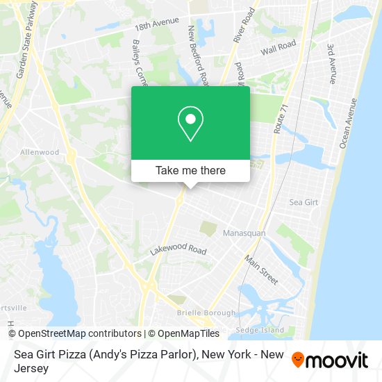 Sea Girt Pizza (Andy's Pizza Parlor) map