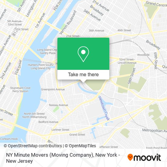 NY Minute Movers (Moving Company) map