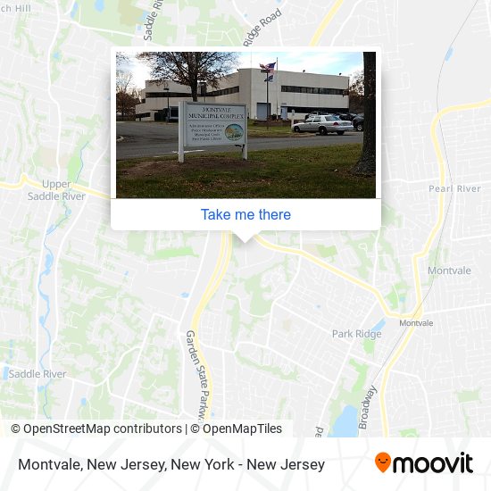 Mapa de Montvale, New Jersey
