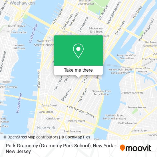 Mapa de Park Gramercy (Gramercy Park School)