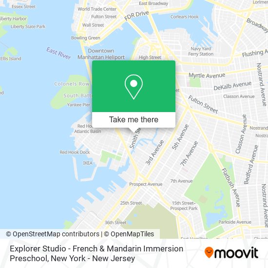 Explorer Studio - French & Mandarin Immersion Preschool map