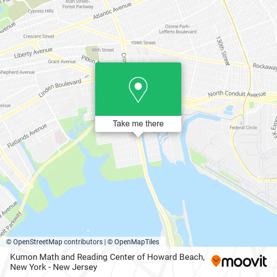 Kumon Math and Reading Center of Howard Beach map