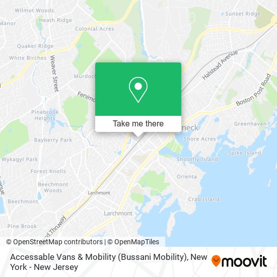 Mapa de Accessable Vans & Mobility (Bussani Mobility)