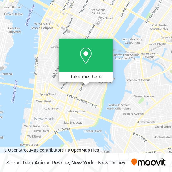 Social Tees Animal Rescue map