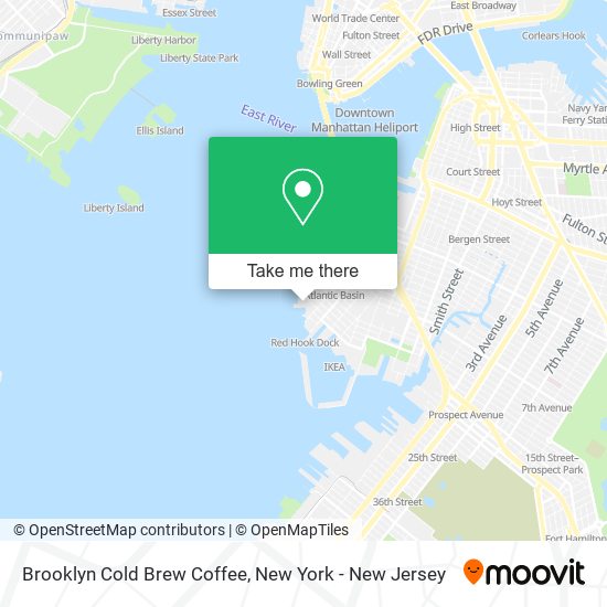 Brooklyn Cold Brew Coffee map