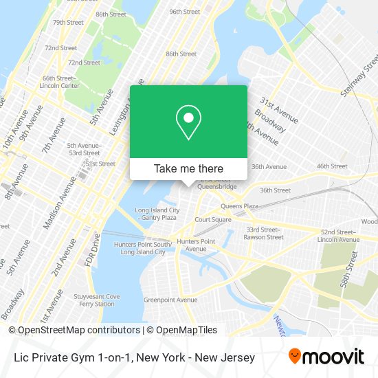 Lic Private Gym 1-on-1 map