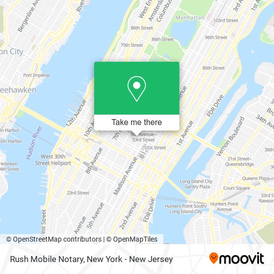 Rush Mobile Notary map