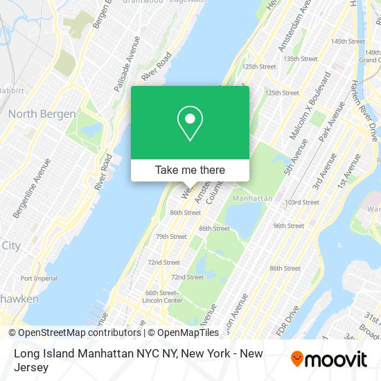 Mapa de Long Island Manhattan NYC NY