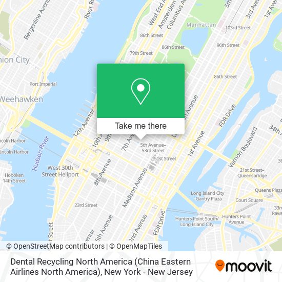 Dental Recycling North America (China Eastern Airlines North America) map