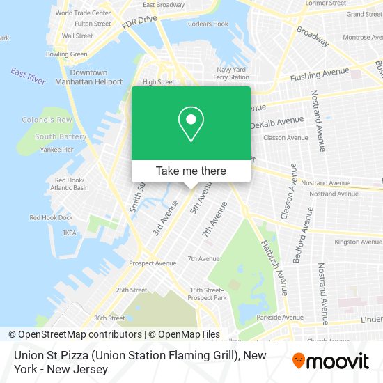 Mapa de Union St Pizza (Union Station Flaming Grill)