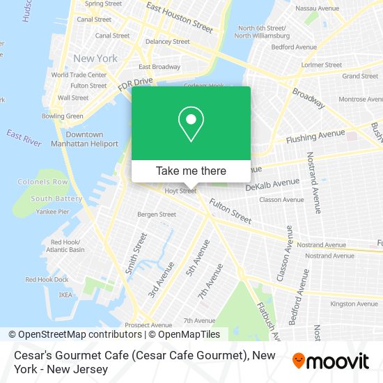 Cesar's Gourmet Cafe map