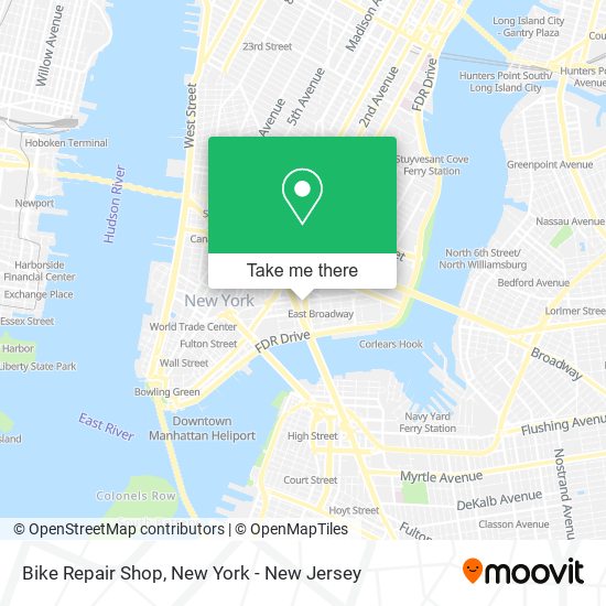 Mapa de Bike Repair Shop