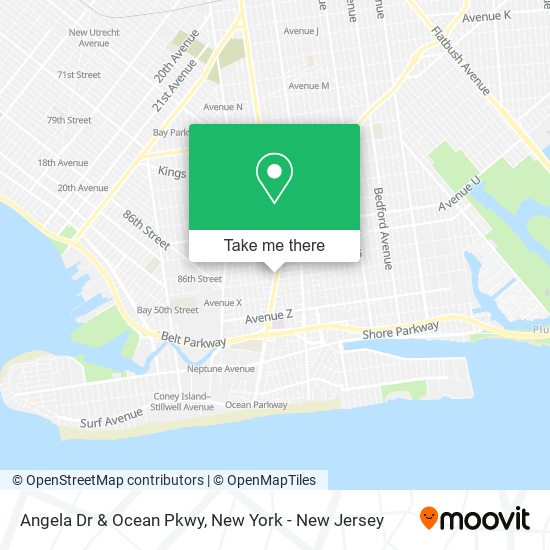 Mapa de Angela Dr & Ocean Pkwy