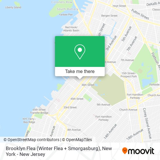 Brooklyn Flea (Winter Flea + Smorgasburg) map