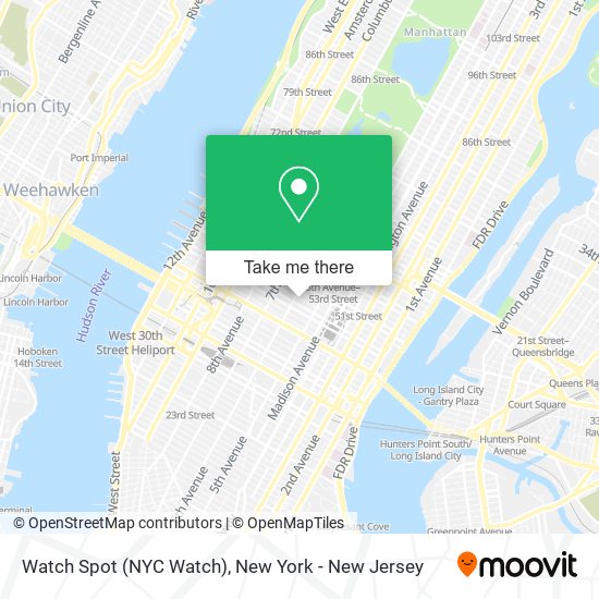 Mapa de Watch Spot (NYC Watch)