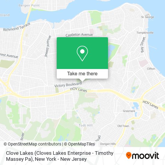 Clove Lakes (Cloves Lakes Enterprise - Timothy Massey Pa) map
