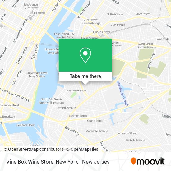 Mapa de Vine Box Wine Store