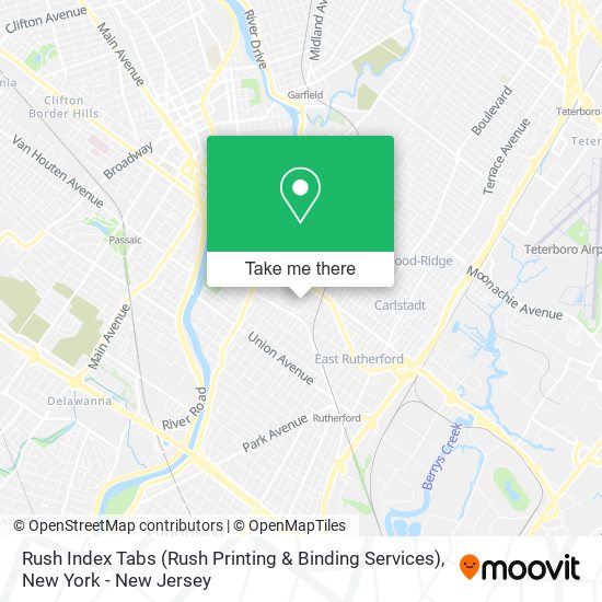 Rush Index Tabs (Rush Printing & Binding Services) map