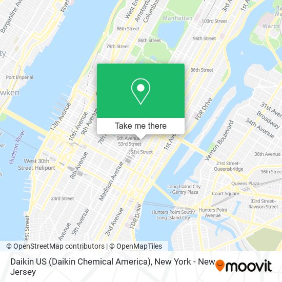 Mapa de Daikin US (Daikin Chemical America)