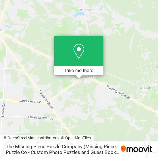 Mapa de The Missing Piece Puzzle Company