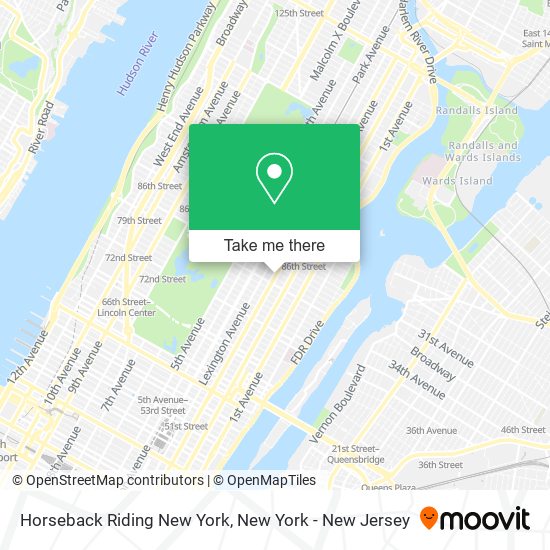 Horseback Riding New York map