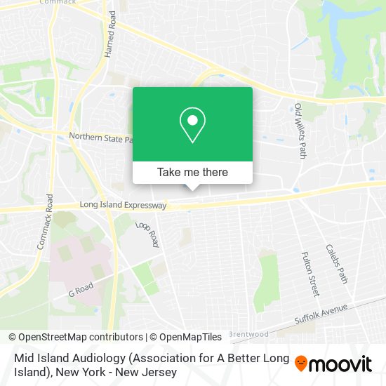 Mid Island Audiology (Association for A Better Long Island) map