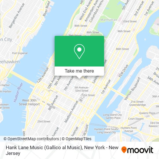 Hank Lane Music (Gallico al Music) map