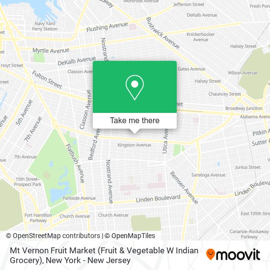 Mapa de Mt Vernon Fruit Market (Fruit & Vegetable W Indian Grocery)